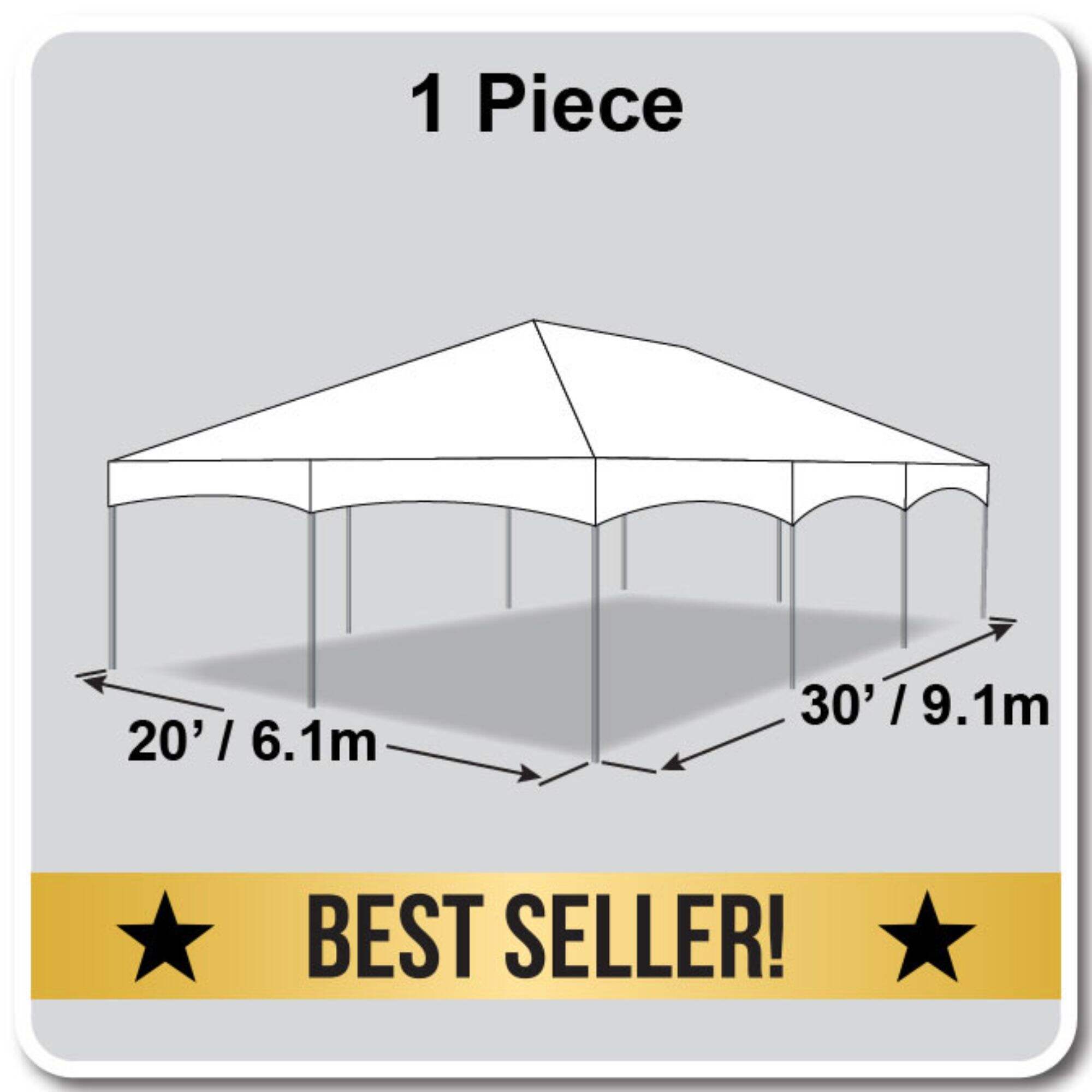 20' X 30' Master Frame Tent / one piece tent top, Complete