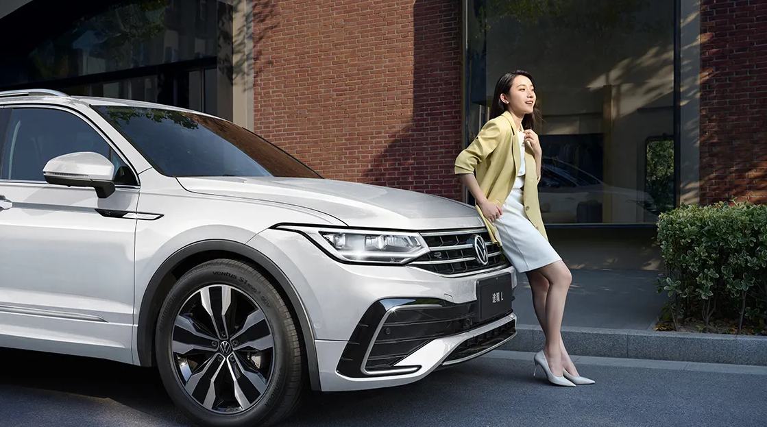 สำหรับ 2024 2023 ในสต็อกVW Volkswagen Tiguan Lรถเบนซิน 380TSLเค้าโครงขับเคลื่อนสี่ล้อSUVรถจีนรถSUVรถเบนซินรถยนต์ผลิต