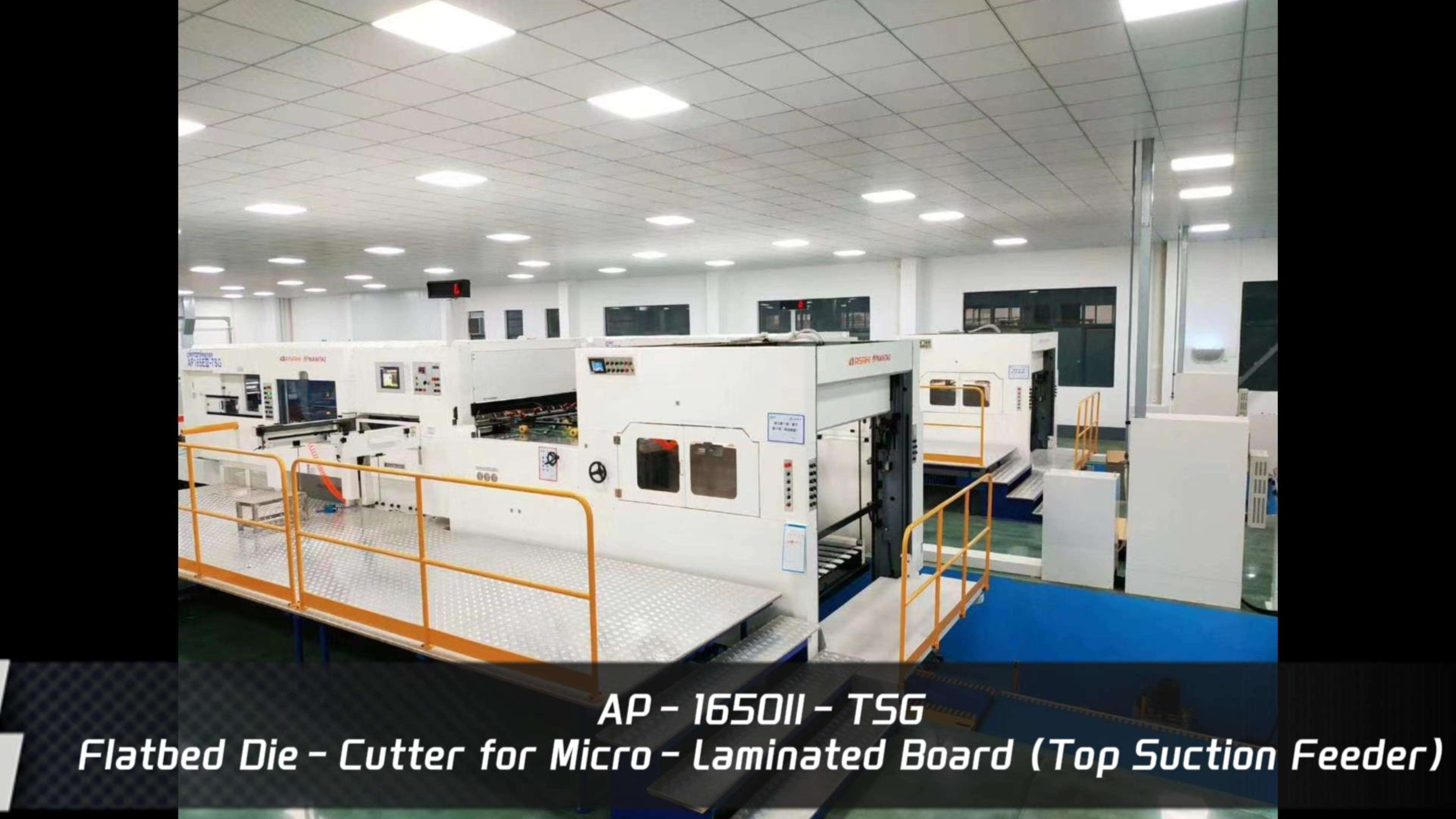 AP-1650II-TSG-Flatbed Die-Cutter for Micro-Laminated Board (Top Suction Feeder)