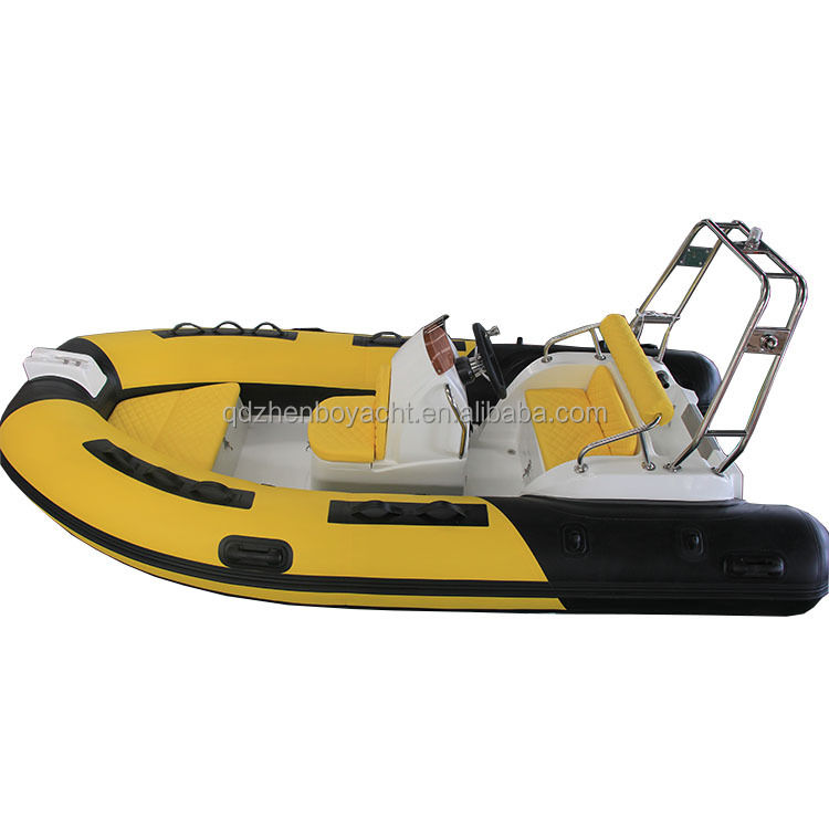 2023 Year Rescued Fishing Rowing Rib 390 Fiberglass Inflatable Boat With Outboard factory