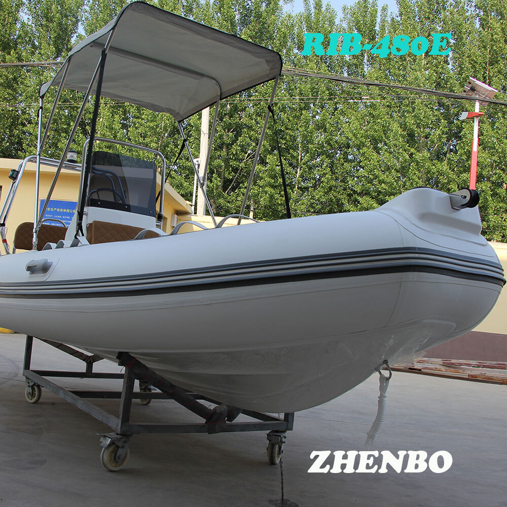 4.8m Rib Boat With Outboard Motor Rib-480 With CE Certificate Inflatable Boat supplier