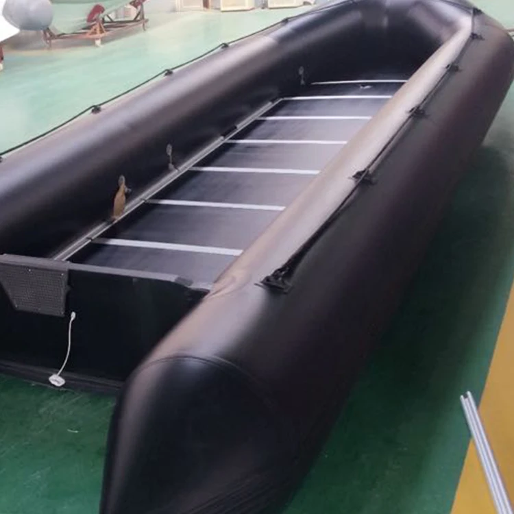 High Quality 7m Length New Schlauch boot Aluminum Air mat Floor Inflatable Folding Rubber Boat factory