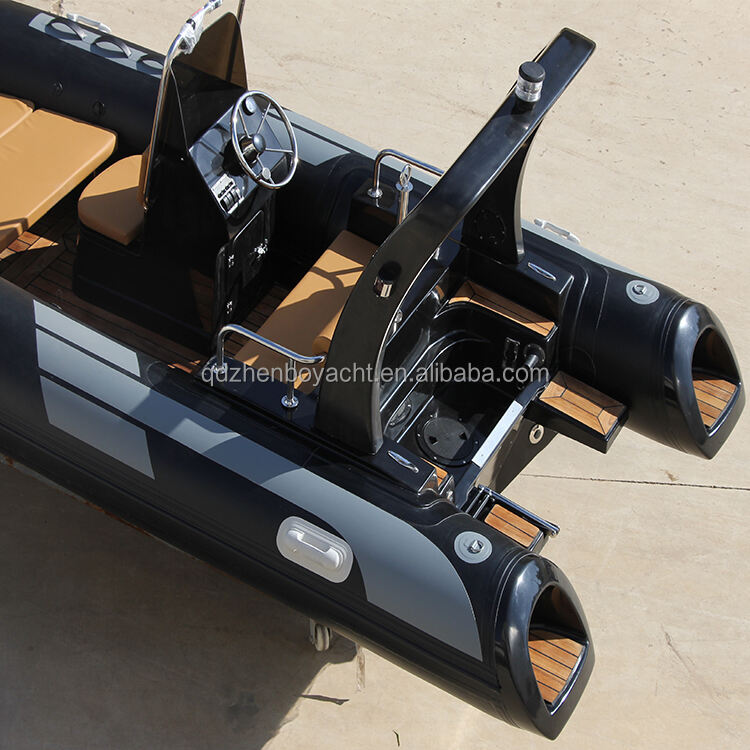 Zhenbo Marine Rigid Inflatable Boat 480 Hypalon rib boat fiberglass supplier