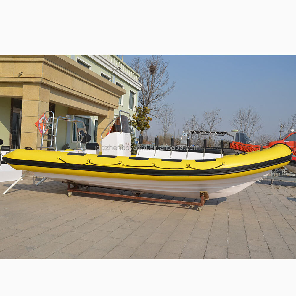 7m Yacht Fiberglass Passengers Boat For 20 Persons Rib-700 With Boat Trailers manufacture