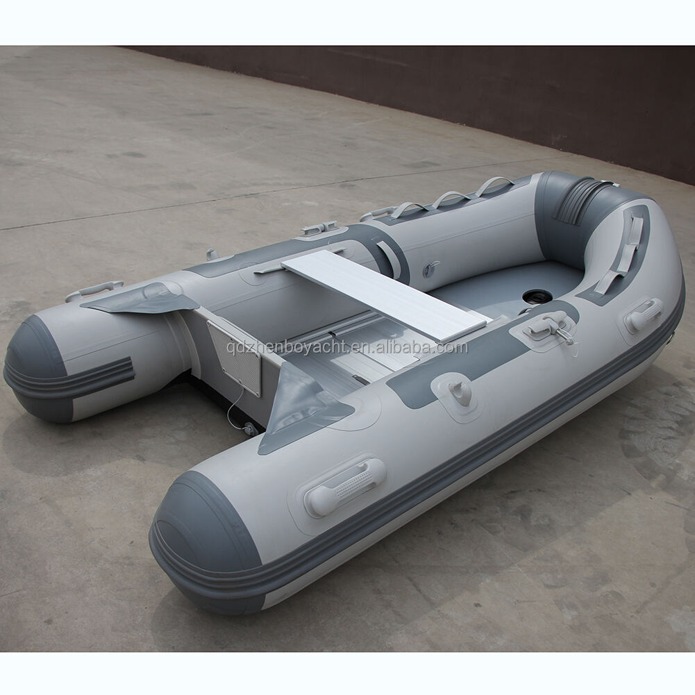 Light Grey And Dark Grey Pvc Rowing Boats 1 Person Fishing Boat Zb-250 manufacture