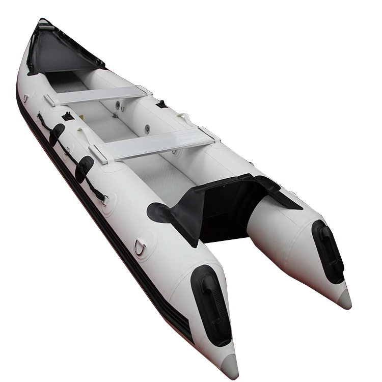 Customized Durable PVC Inflatable Kayak-370 Foldable Inflatable Fishing Kayak Pedal Kayak 2 person with fish rod manufacture