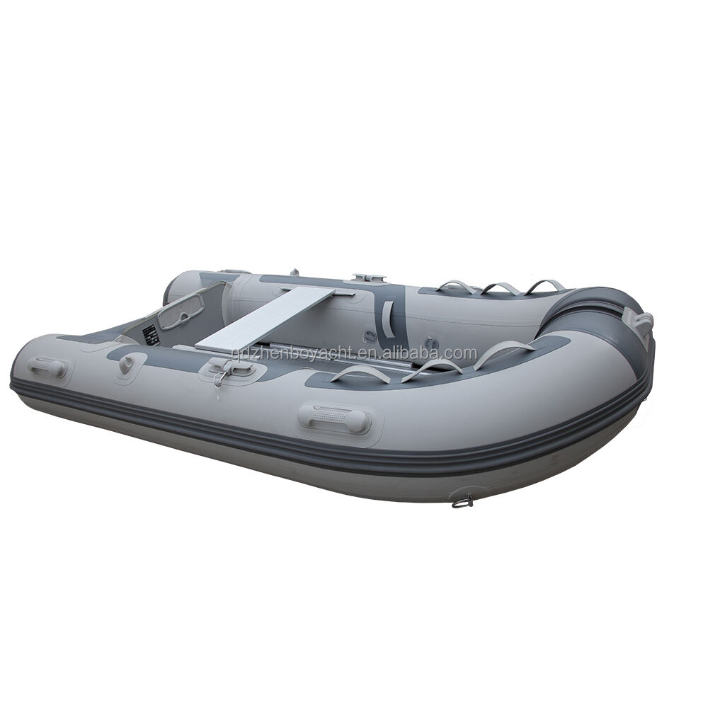 Light Grey And Dark Grey Pvc Rowing Boats 1 Person Fishing Boat Zb-250 factory