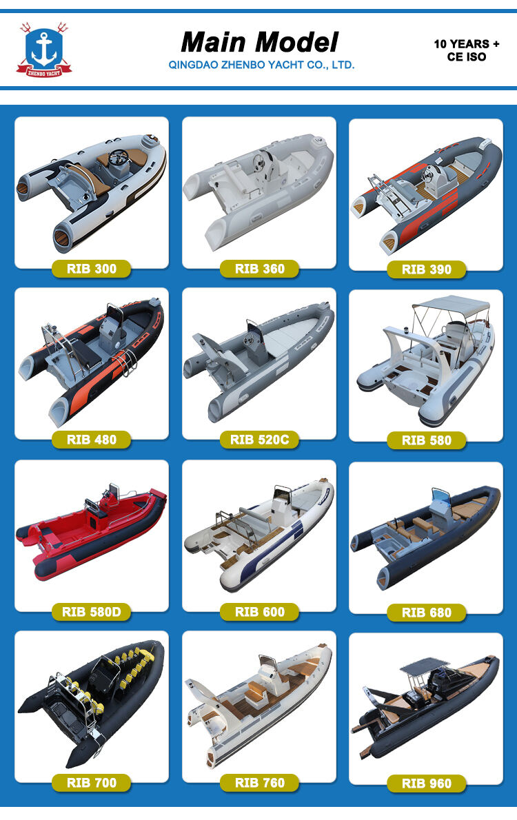 Motor ve römork ile balıkçılık için 15.4 feet alüminyum kaburga tekne 470 alüminyum gövde şişme bot rib470 Tedarikçi