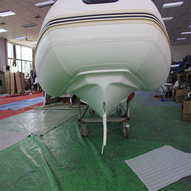 CE 13ft 3.9M Hypalon Fiberglass Hull RIB Boat Fishing Boats Ships Inflatable RIB-390 Boat for the ocean with motor manufacture