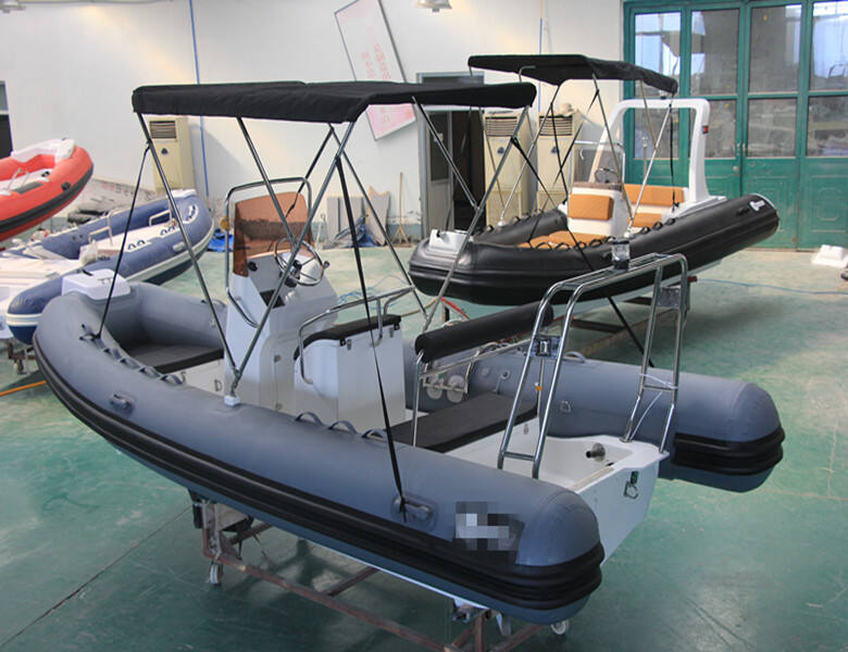 High-end fiberglass hull boat  tube inflatable boat  fishing boats inflatable RIB-340C factory