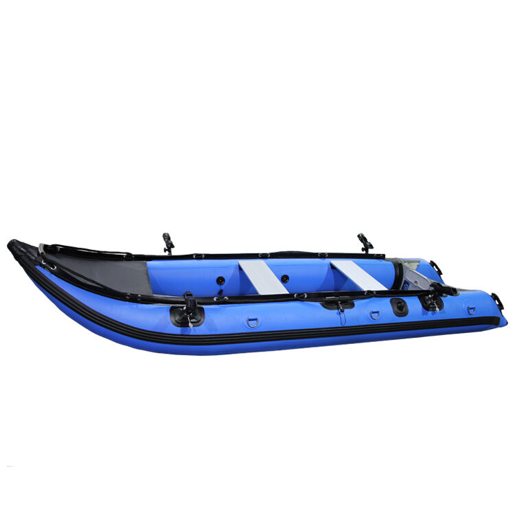 370cm Persons Pedal Canoe Kayak Boat Safety Easy to Carry pvc rowing boats supplier