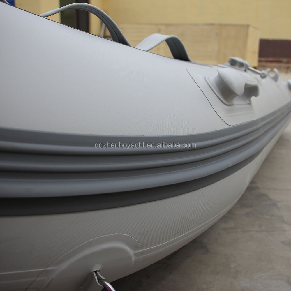 Light Grey And Dark Grey Pvc Rowing Boats 1 Person Fishing Boat Zb-250 supplier