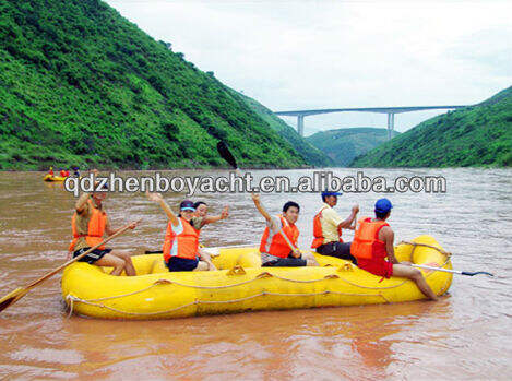 White Water Rafting Boat Wild River Valley Inflatable Boat PVC/Hypalon Boats River Raft manufacture