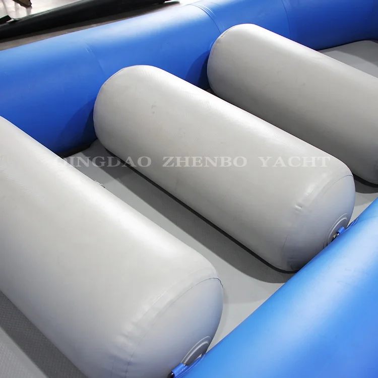 Inflatable Raft 410 380 1.2 PVC Low Price Pontoon Boat Rubber Pack Raft Boat supplier