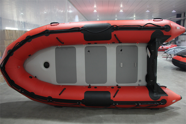 6 persons Folding PVC or Hypalon Patrol Boat Inflatable Rubber Fishing 330 360 380 Boat for rescue with aluminium floor manufacture