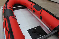 6 persons Folding PVC or Hypalon Patrol Boat Inflatable Rubber Fishing 330 360 380 Boat for rescue with aluminium floor supplier