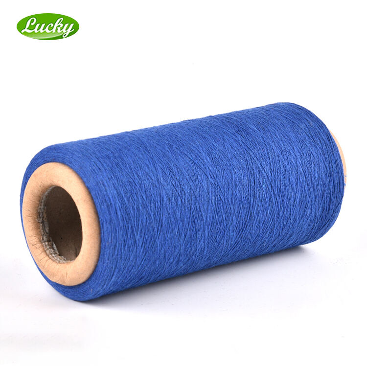 Wholesale Eco Low Price Polyester Cotton Blended OE Yarn Recycled 65/35 50/50 Knitting Yarn Sewing thread details