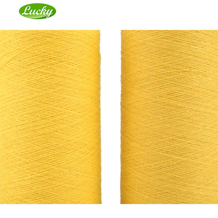 NE10S,NE12S CVC Cheap price white weaving yarn manufacturer cotton polyester yarn for weaving fabric supplier