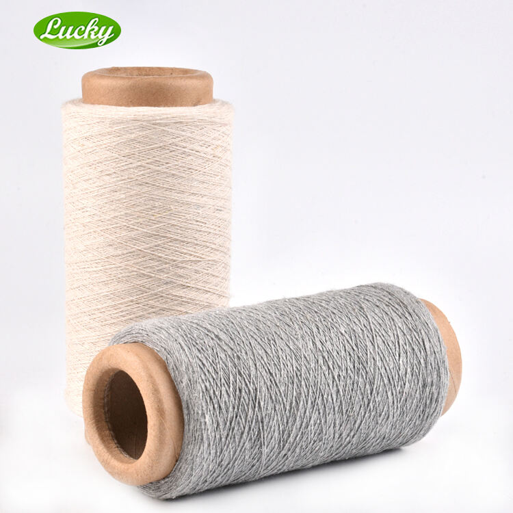 Regenerated NE8/1 NE12/1  OE Cotton Blended Yarn for Knitting and Weaving Good Strength Yarn supplier