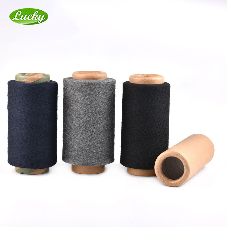 Regenerated NE8/1 NE12/1  OE Cotton Blended Yarn for Knitting and Weaving Good Strength Yarn supplier