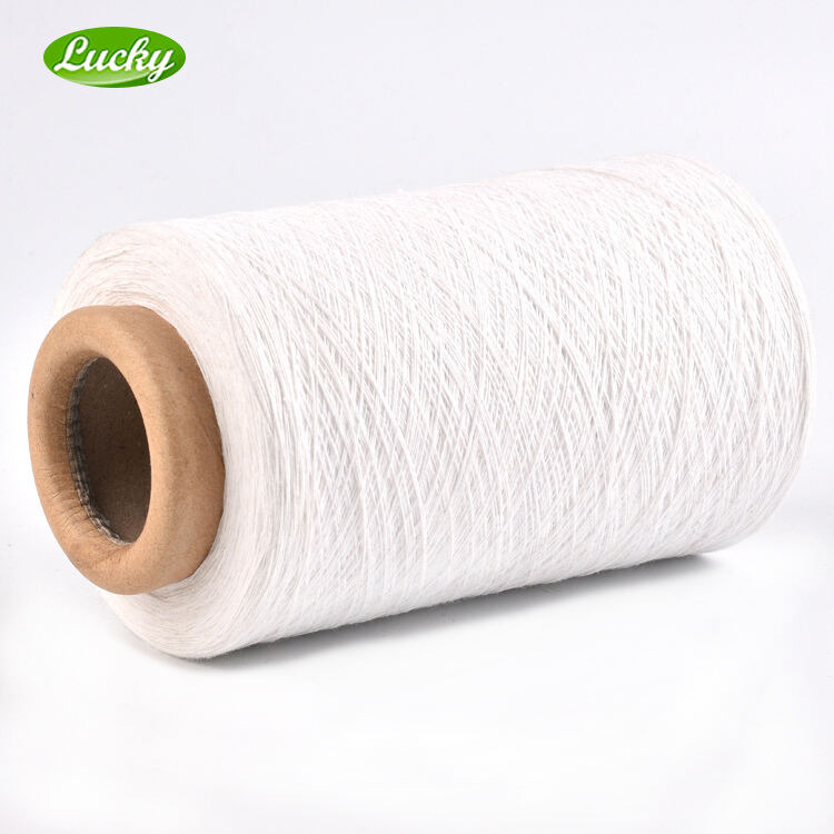 NE10S,NE12S CVC Cheap price white weaving yarn manufacturer cotton polyester yarn for weaving fabric manufacture