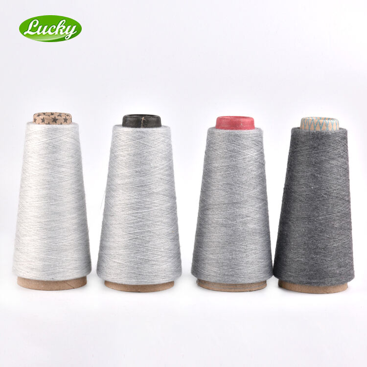 100% recycled china polyester ring spun dope dyed 20/1 32/1 polyester yarn supplier