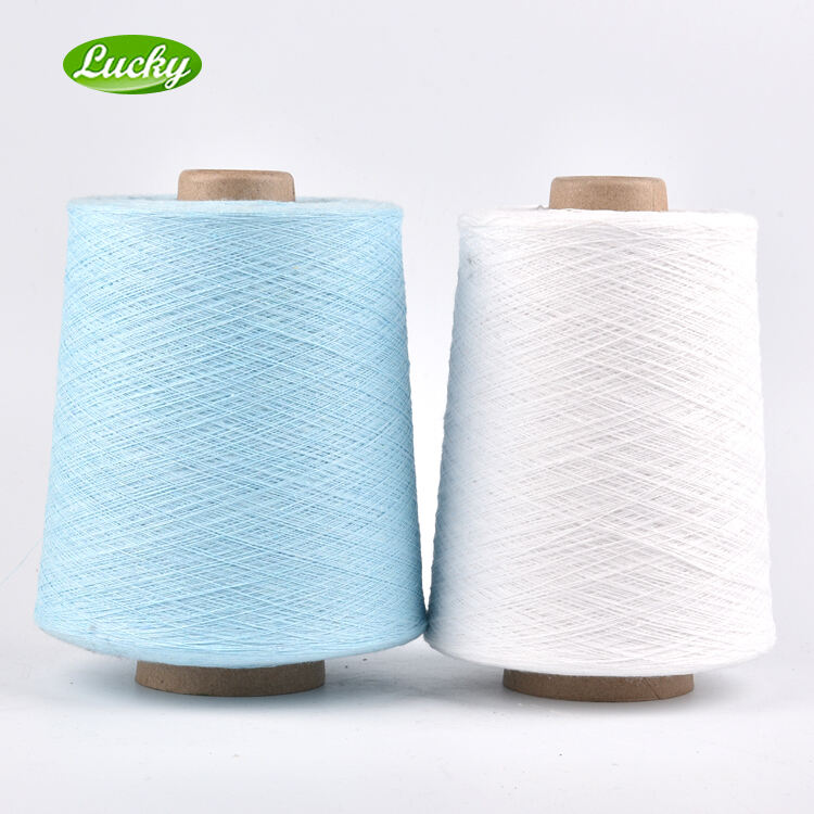 Wholesale Eco Low Price Polyester Cotton Blended OE Yarn Recycled 65/35 50/50 Knitting Yarn Sewing thread details