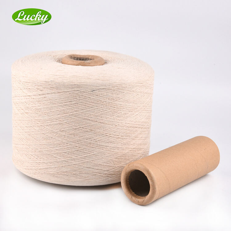 12/1 20/1 30/1 Carded Polyester Cotton Blended Regenerated Yarn Color Recycled Towel Cotton Yarn for Weaving factory