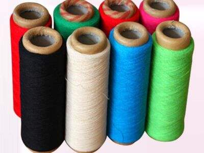 Pengiriman cepat benang NE8/1 untuk rajut, putih mentah