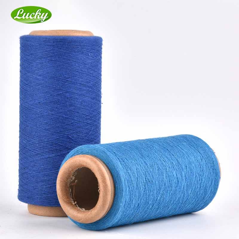 ပြန်လည်အသုံးပြုထားသော ချည် polyester OE ရောစပ်ယက်လုပ်ထားသောချည်ချည် ne12s ne14s ne16s ne201