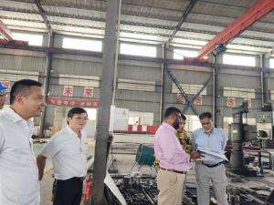 Pabrik MARN STEEL Bangladesh memberi penilaian tinggi pada mesin pemotong besar 30x6000 kami