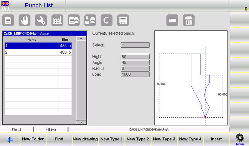 Guida passo-passo per la configurazione della punzonatrice ESA S640