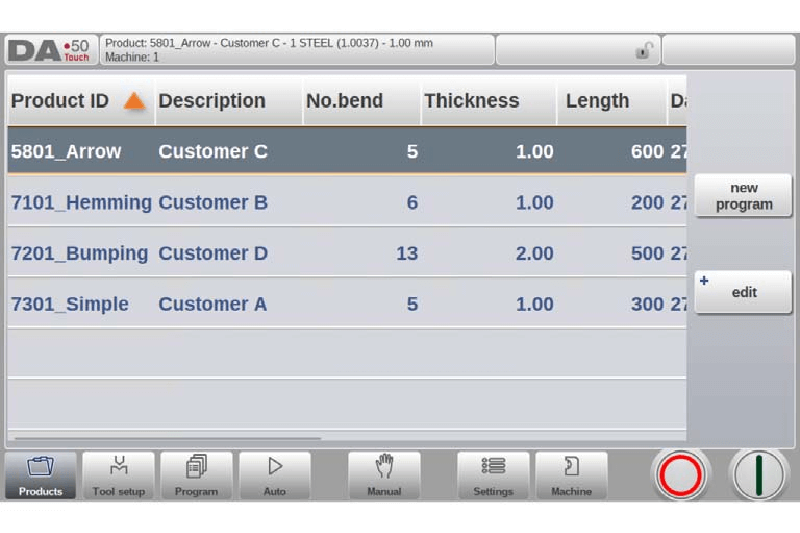 Funzionalità principali del sistema operativo DELEM DA-53T