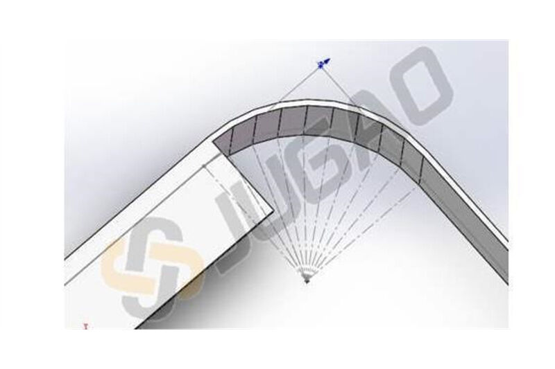 Výpočet úhlu – Jak vypočítat ohýbací úhel u velkých obloukových ohybů