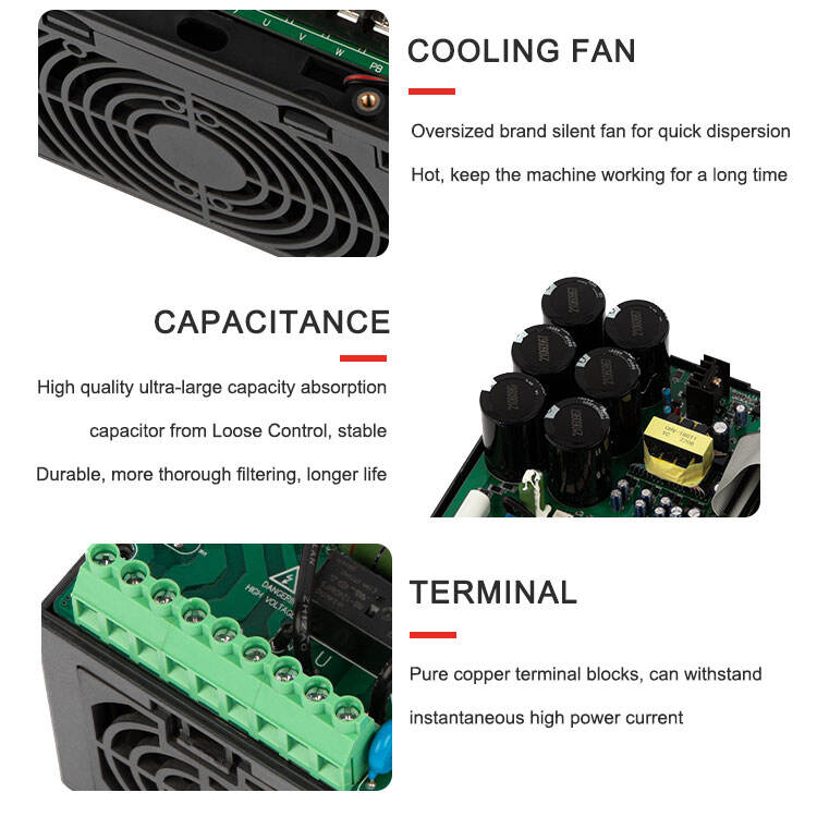 KAIMIN Factory DC AC Kleiner Wechselrichter 1.5 kW 1 kW VFD 220 V einphasig bis dreiphasig 3 V für die Herstellung von Motorpumpen