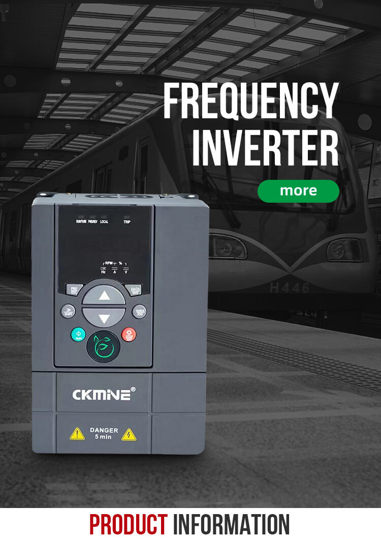 CKMINE Versatile Use 3 Phase 380V AC 0.75kW 500W Low Power VFD Inverter Converters Variable Frequency Drive details