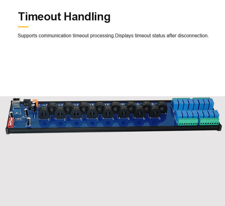 product huaqingjun 12 channel rs485 ethernet ac current voltage transformer detect module modbus rtu modbus tcp acquisition module-6