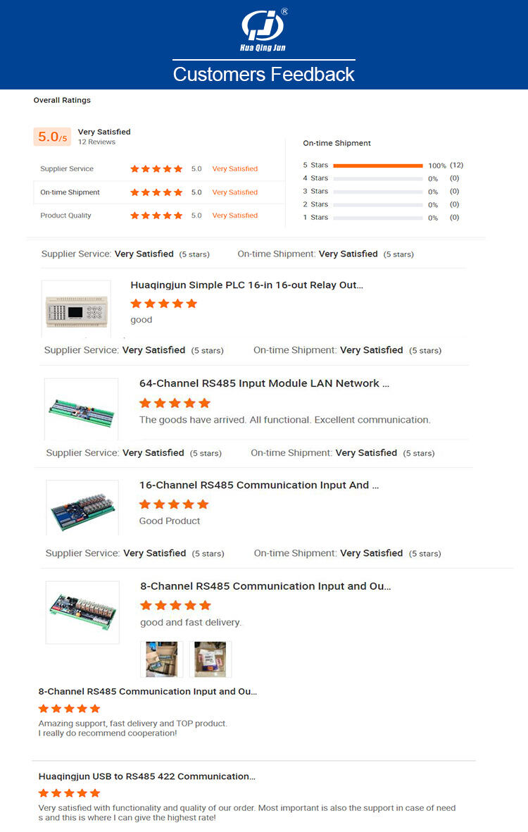 product huaqingjun 12 channel rs485 ethernet ac current voltage transformer detect module modbus rtu modbus tcp acquisition module-13