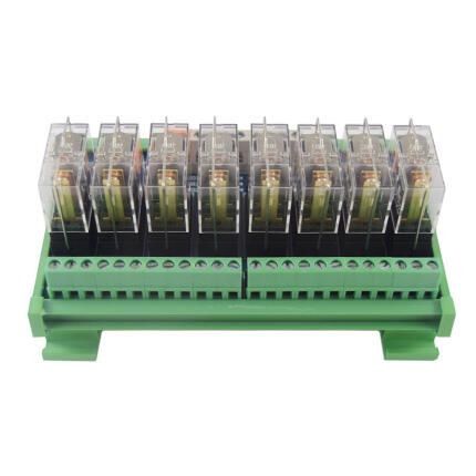 Huaqingjun 8 Channel Omron  Relay Module 1NO 1NC 24V 10A G2R-1 Electromagnetic Relays for PLC