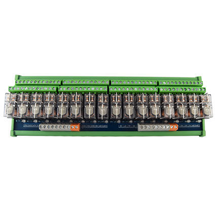 16-Channel DPDT Relay Module 24VDC G2R-2 Electromagnetic 5A Relays Modules for PLC