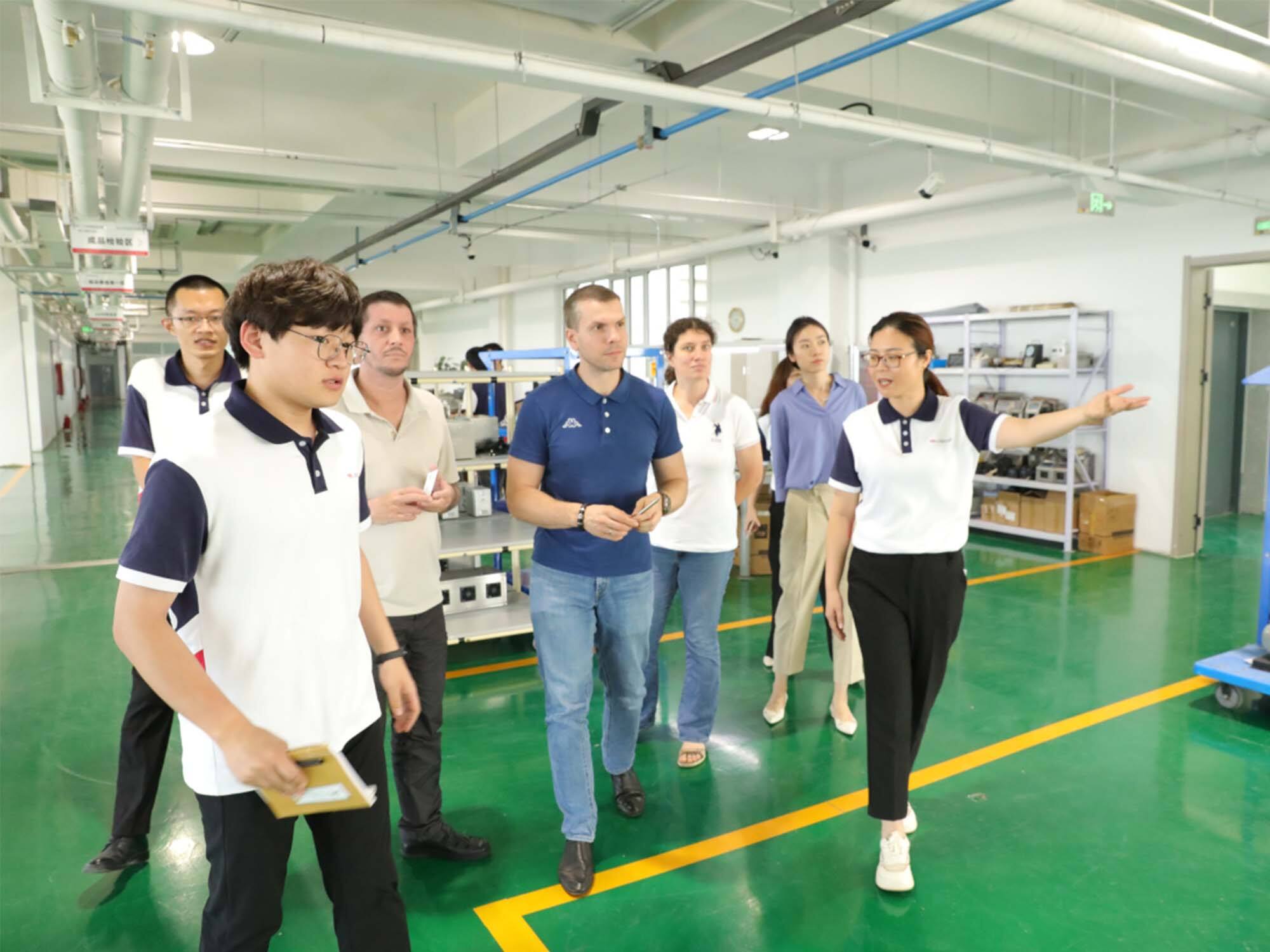 Changzhou Yongzhuan Motor Co., Ltd. receive Japanese customers to visit the factory