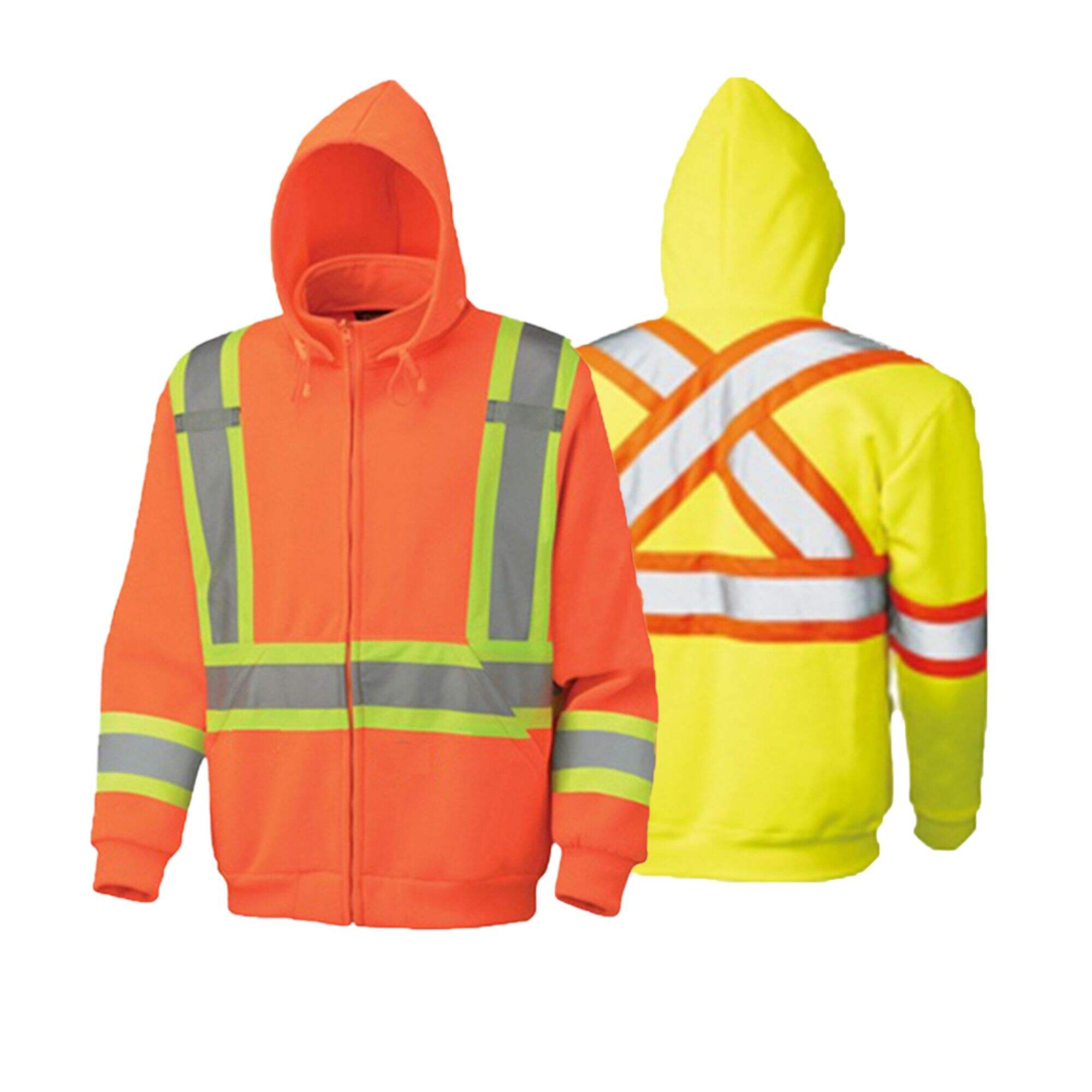 هودی پشتی پشمی GH09 X Hi-viz پلی استر