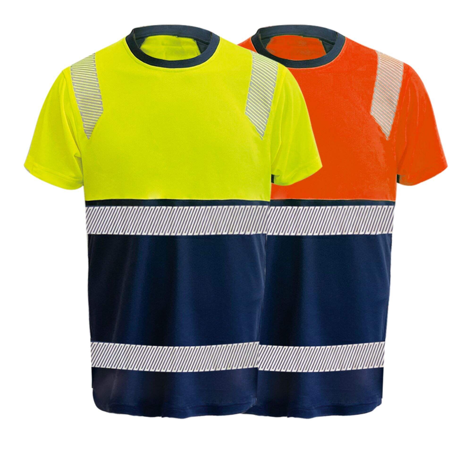 تی شرت ایمنی GT18 Hi-vis یقه خدمه