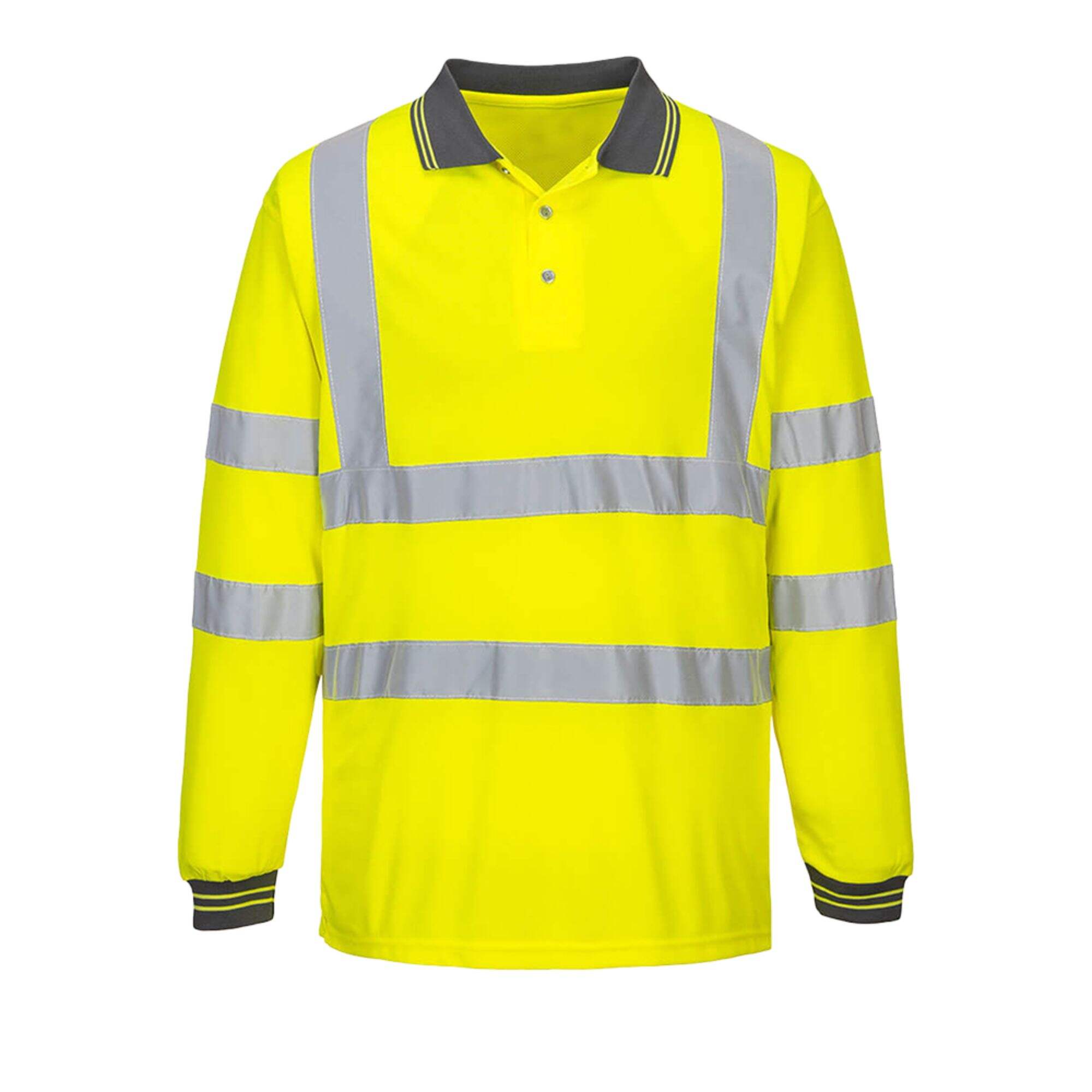 GT11 Long Sleeve Birdseye Hi-vis Polo