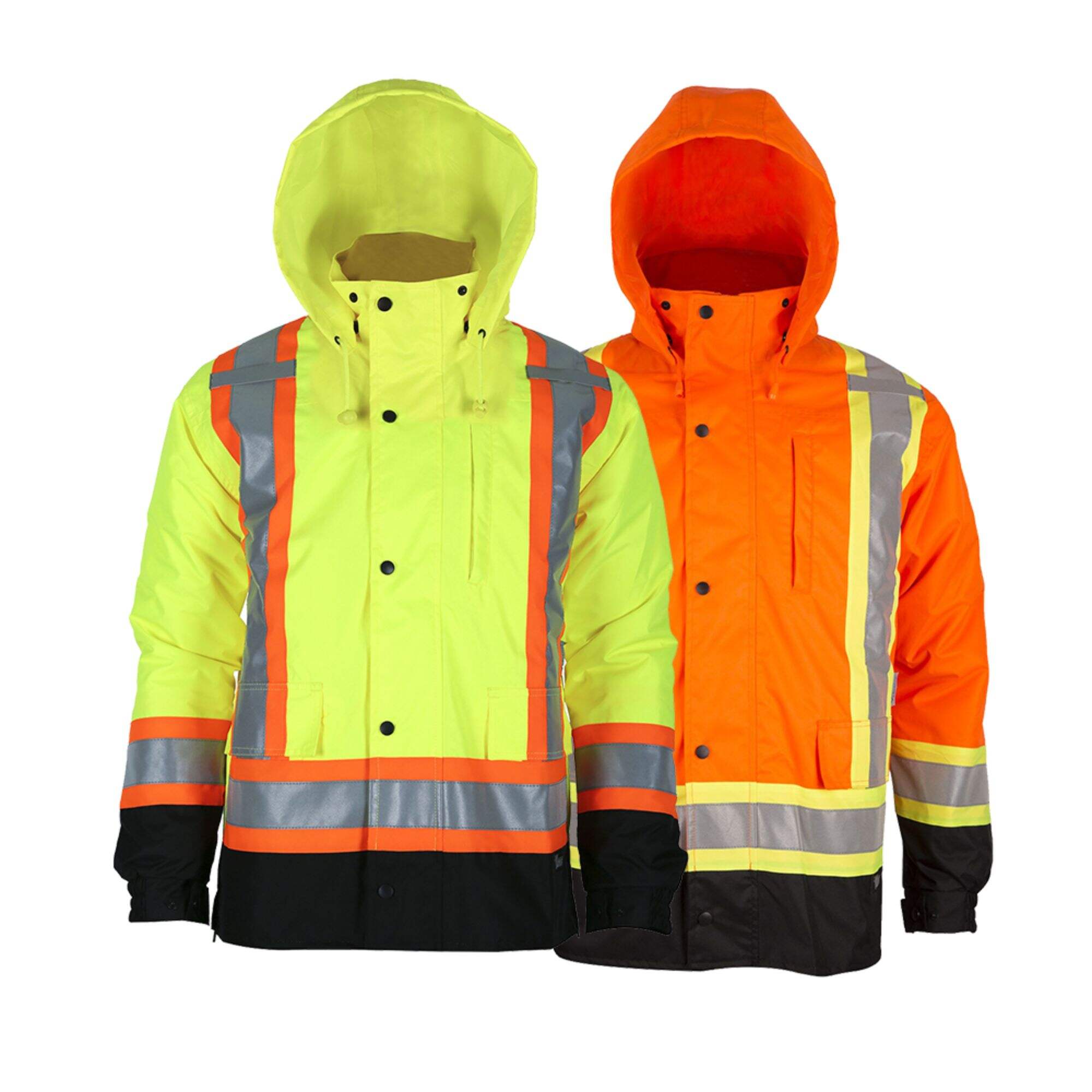 GJ06 Hi-vis Bomber Safety Jacket 3-In-1