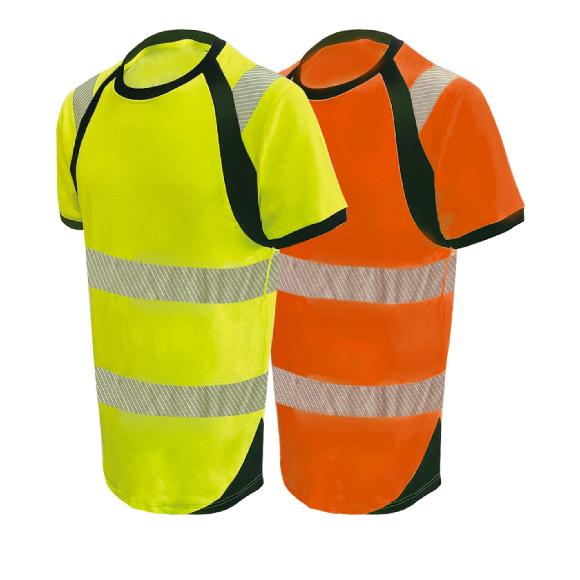 تی شرت ایمنی GT19 Hi-vis یقه خدمه