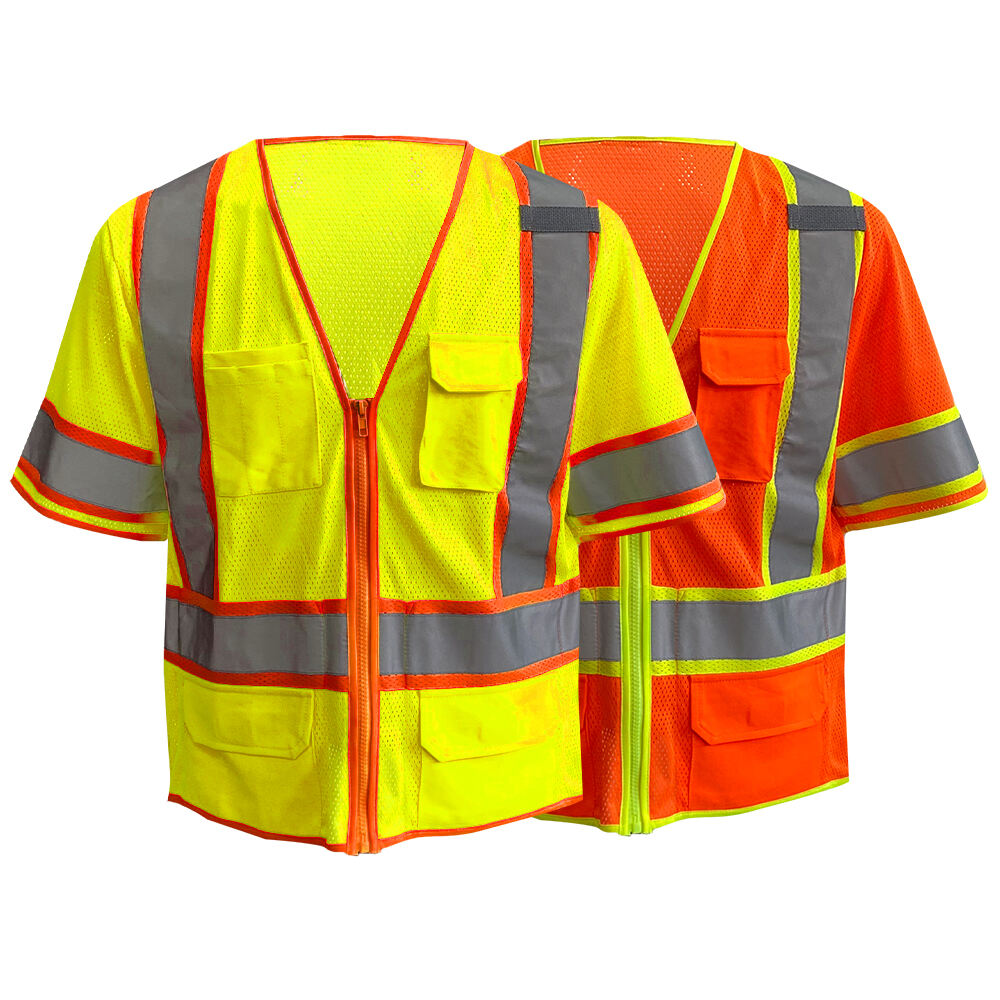 GILET DE SÉCURITÉ MULTI-POCHES EN MAILLE HAUTE VISIBILITÉ GVU21 SURVEYOR