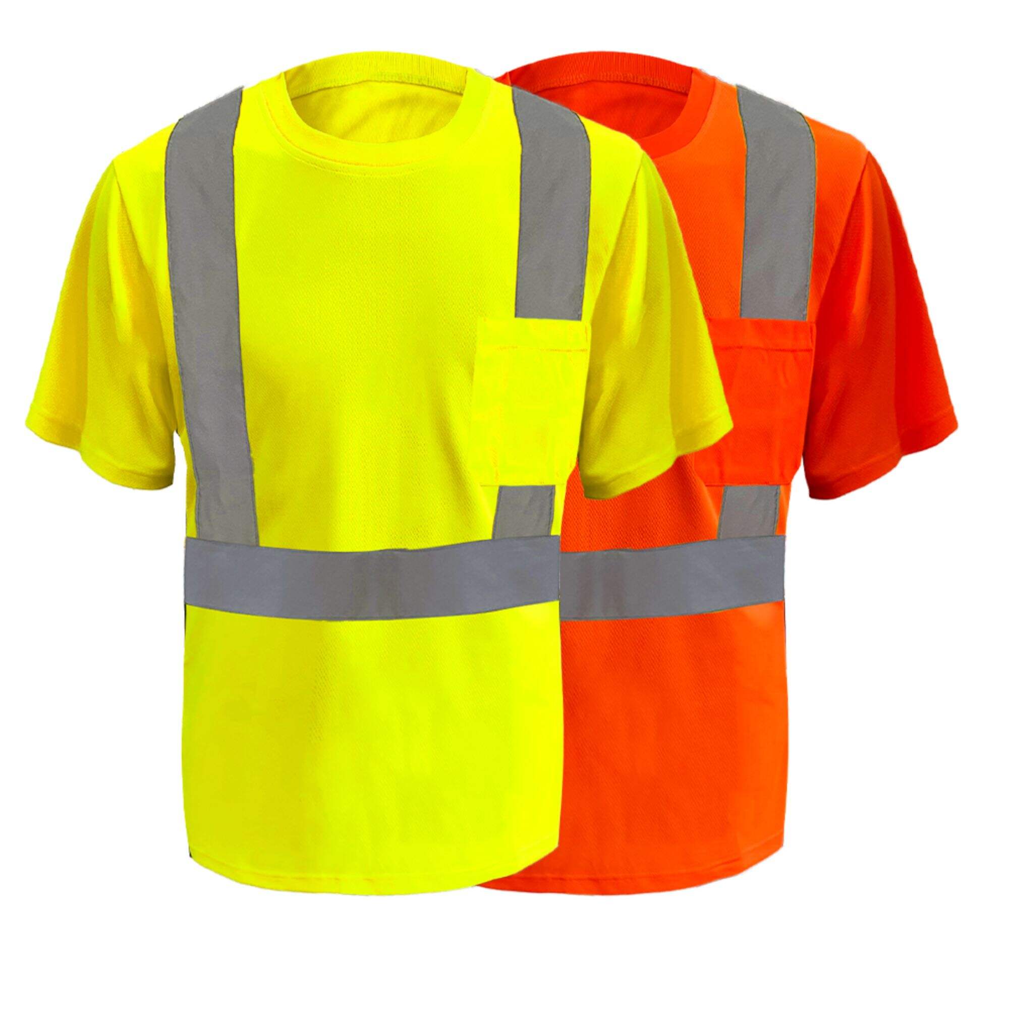 Leher Kru Kaos Keselamatan Hi-vis GT13