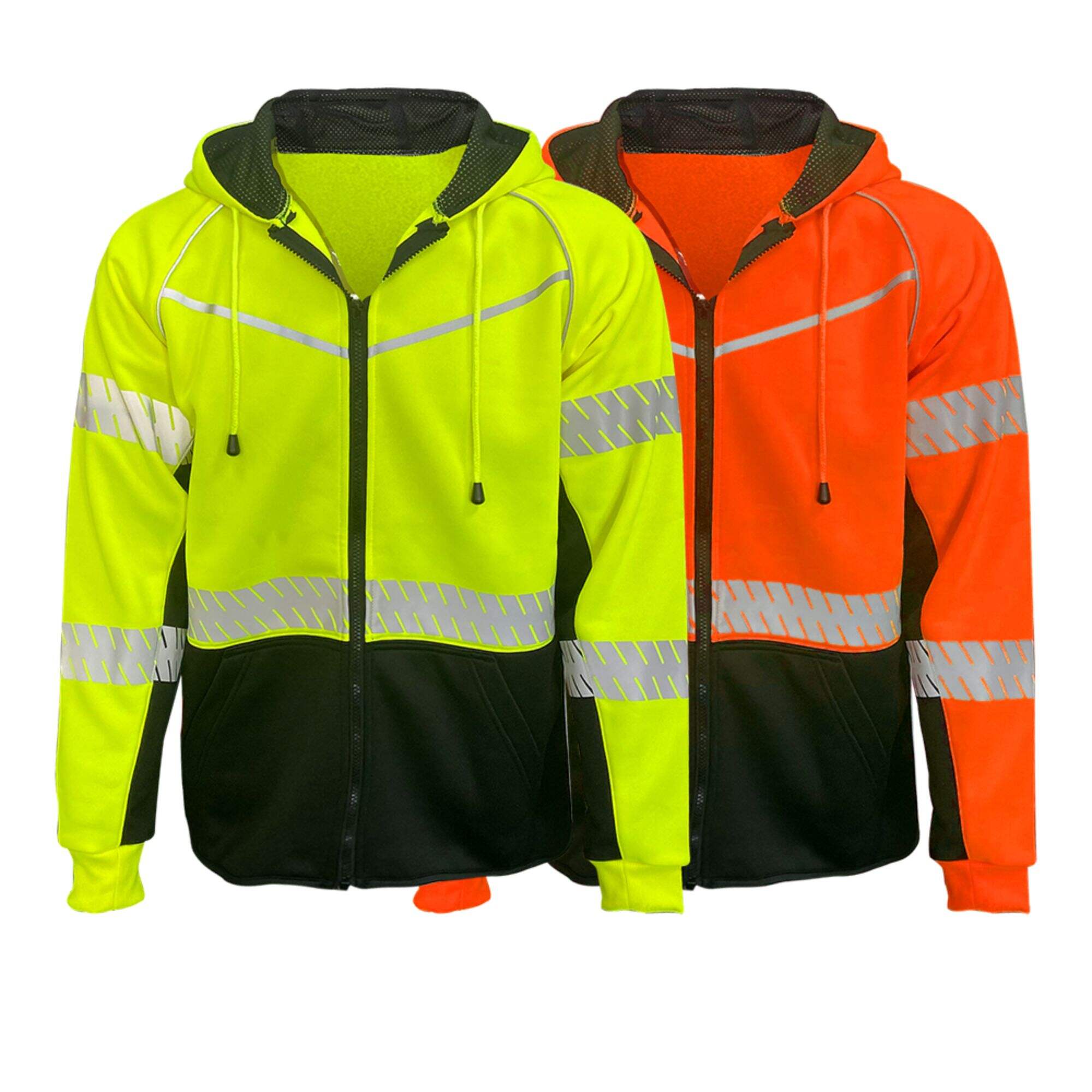 هودی دو رنگ پلی استر پشمی GH05 Hi-vis