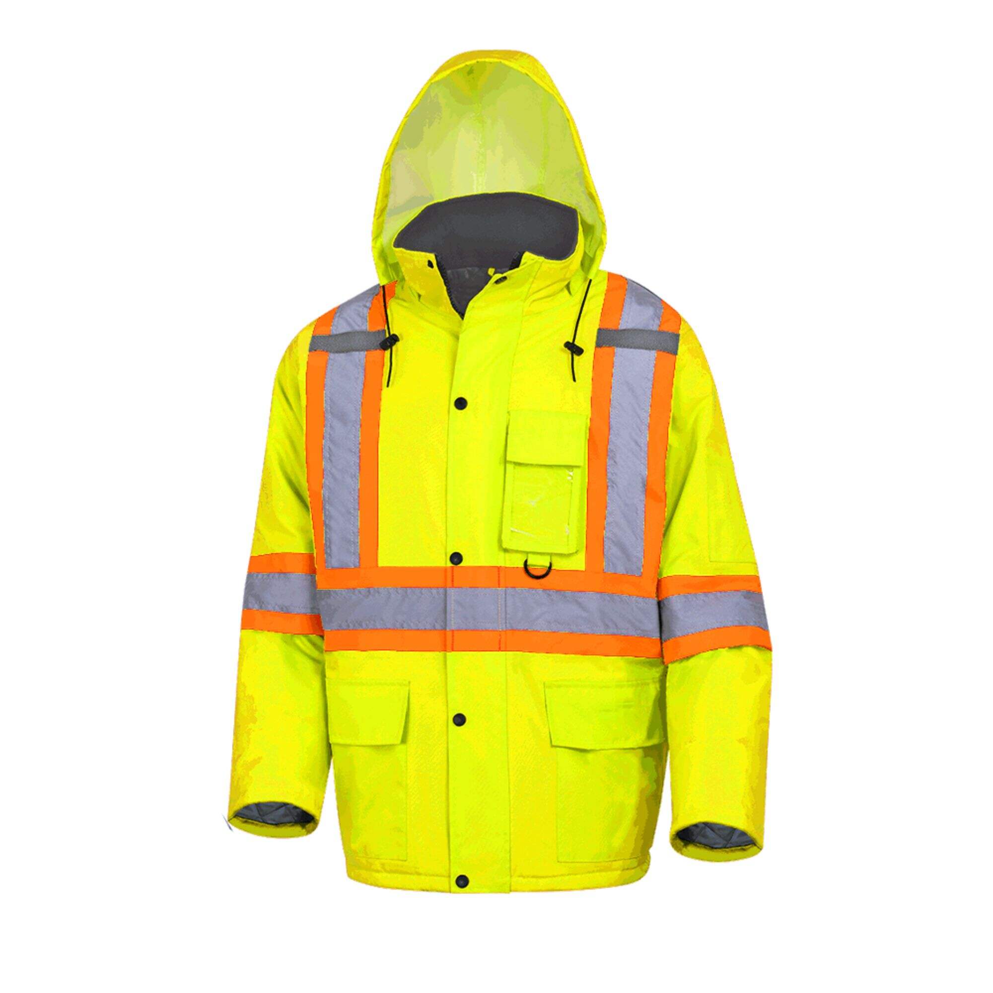 GJ04 Hi-vis Winter Quilted Safety Parka